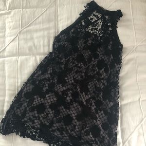 Free People Black Lace Dress